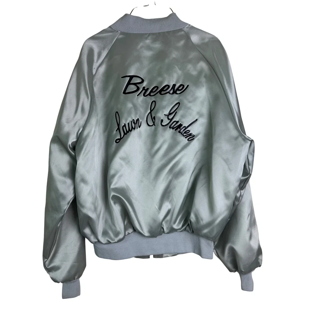 King Louie Pro Fit VINTAGE Satin Bomber Jacket Breeze‎ Lawn & Garden
